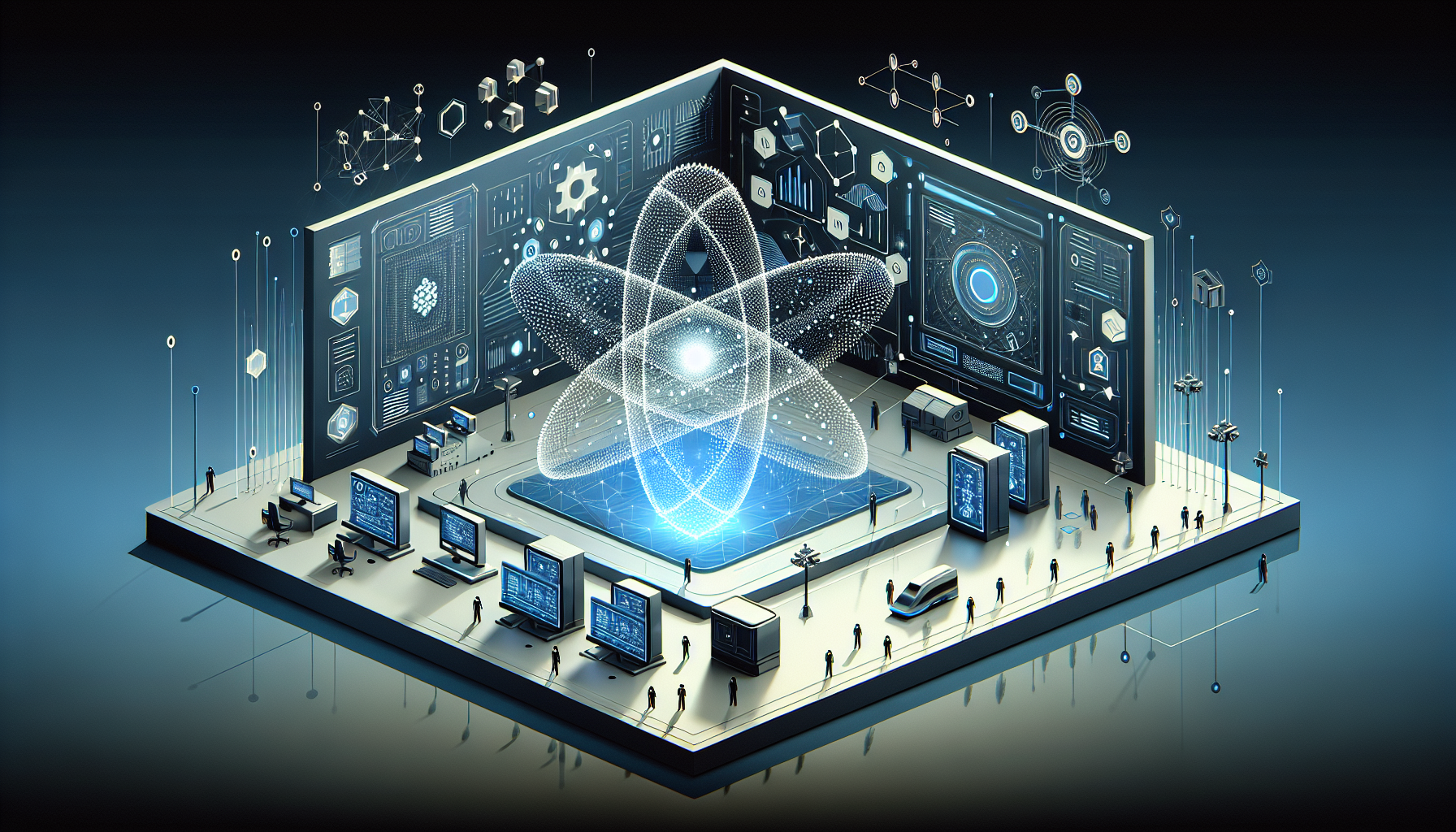 Quantum Computing Security: The Next Frontier Amidst Technol - AI Generated Illustration