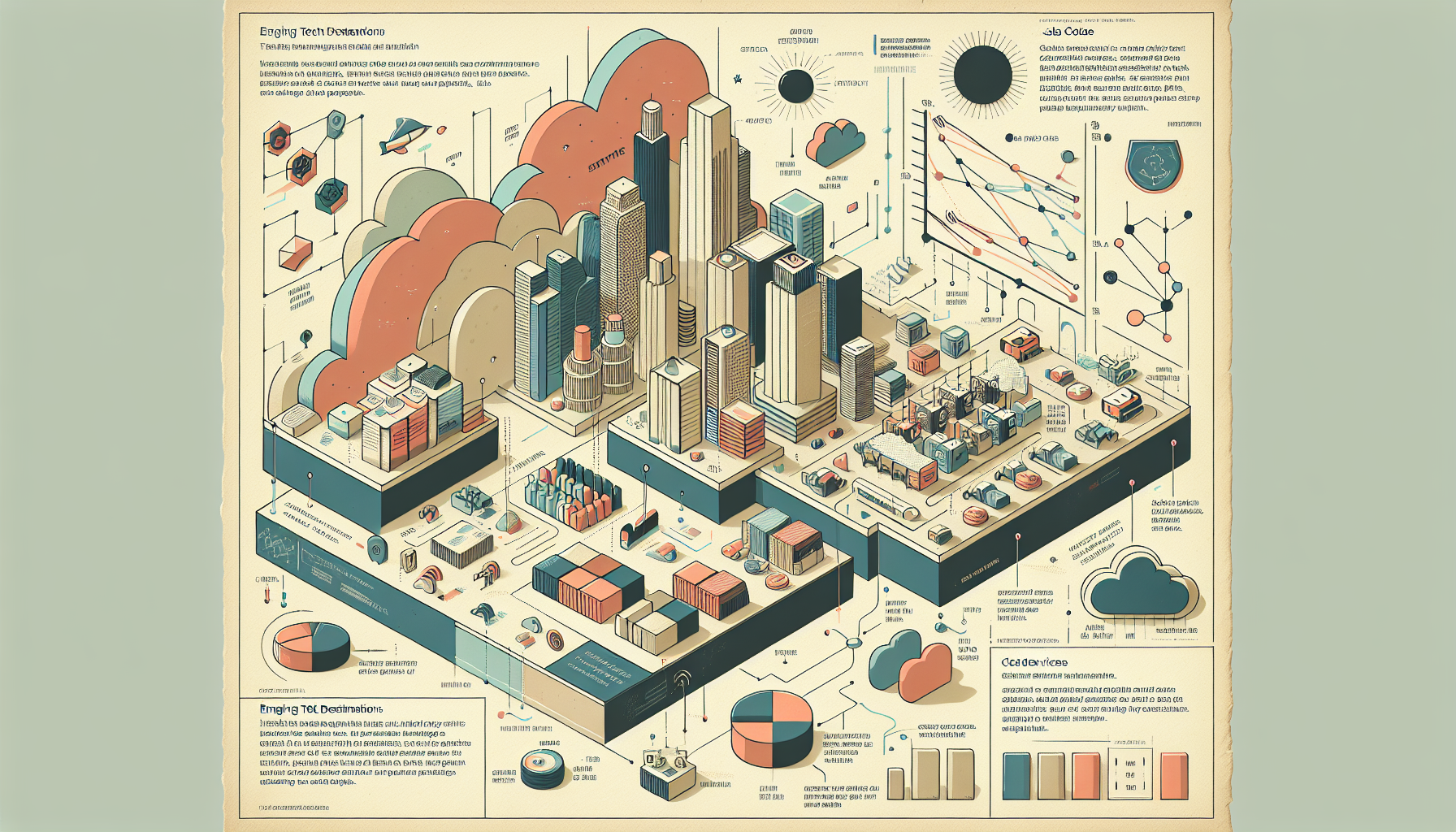 Emerging Tech Destinations: The Next Frontier in Startup Inn - AI Generated Illustration