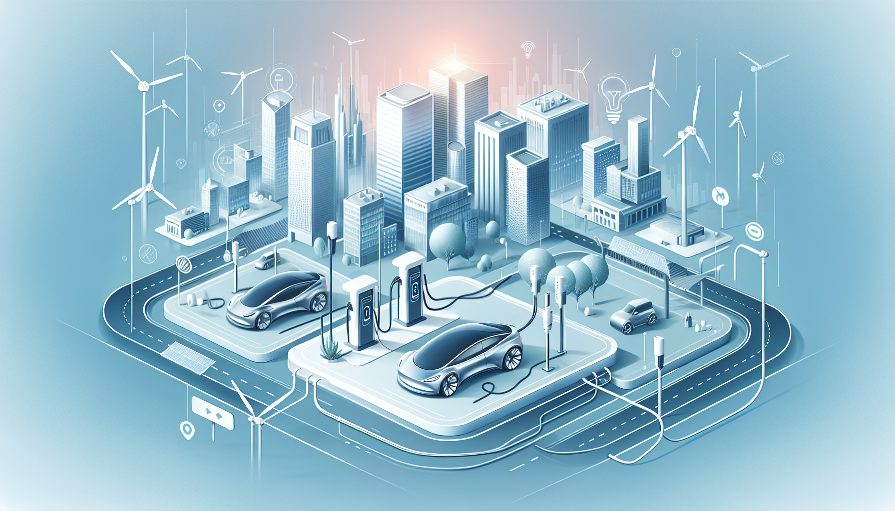 Electric Vehicle Trends: Navigating the Future Amidst Techno - AI Generated Illustration