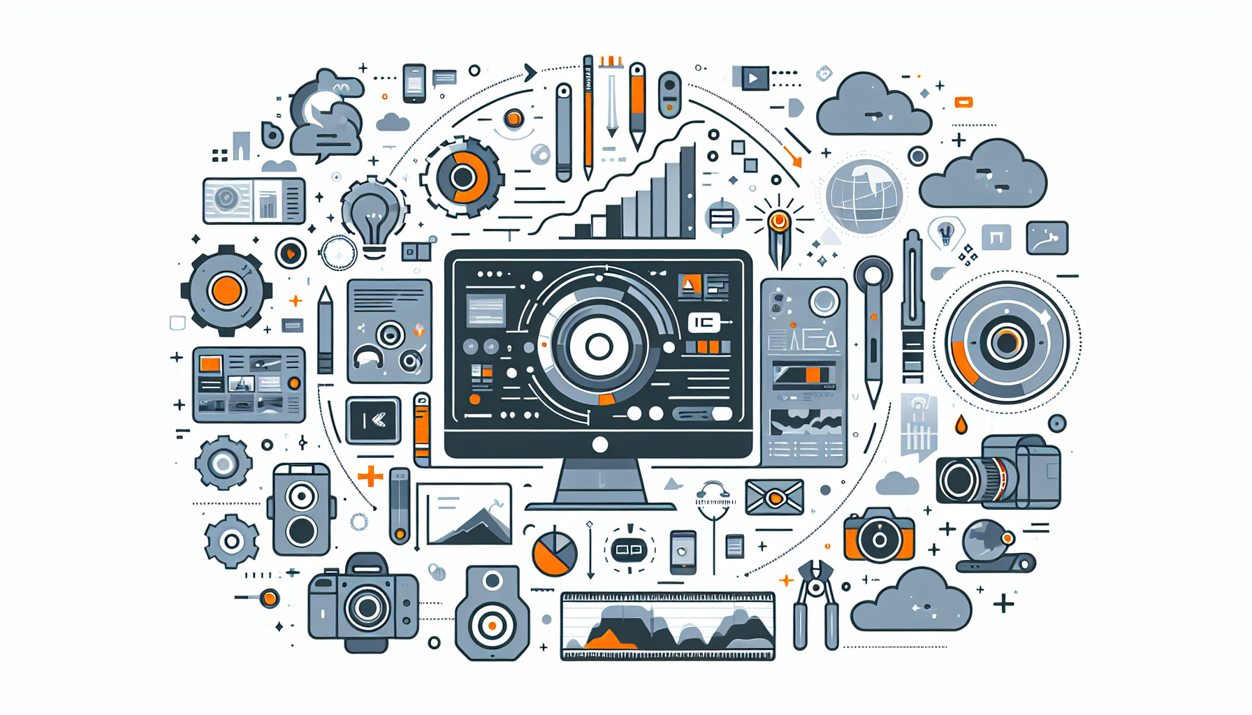 Inside DaVinci Resolve Photo Editor:  Video Editing in a Rap - AI Generated Illustration