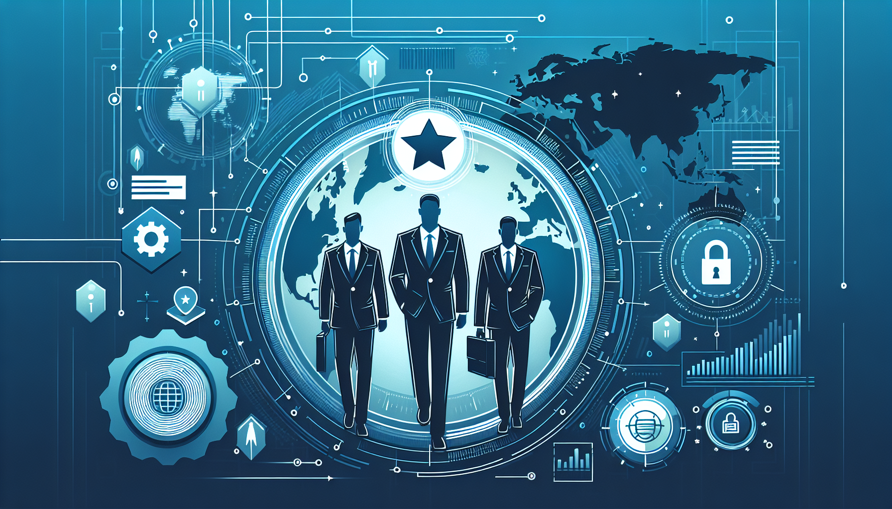 Cybersecurity for Enterprises: Navigating the New Landscape - AI Generated Illustration