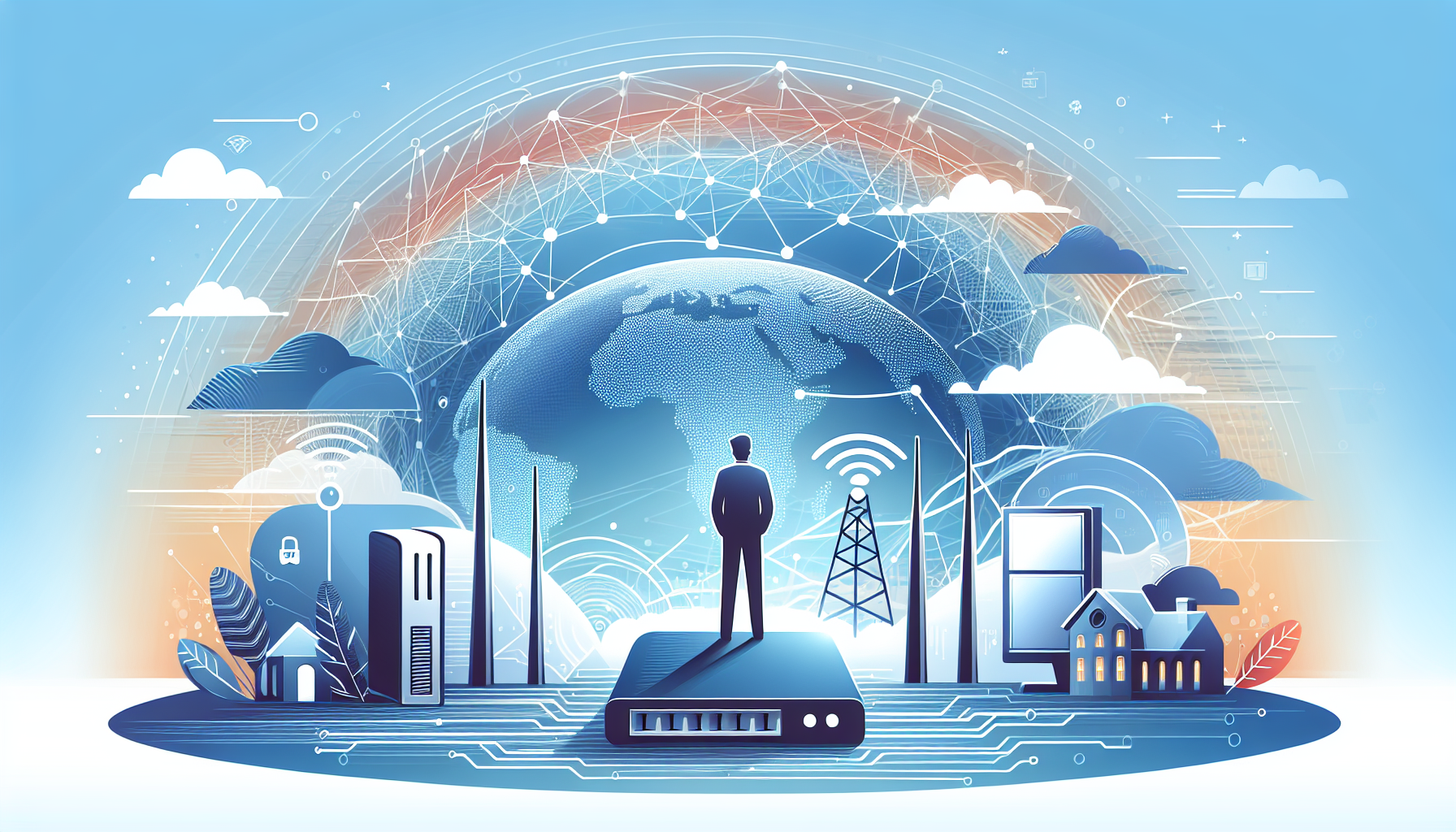 Consumer Router Security: A Rising Concern Amidst AI and Cyb - AI Generated Illustration