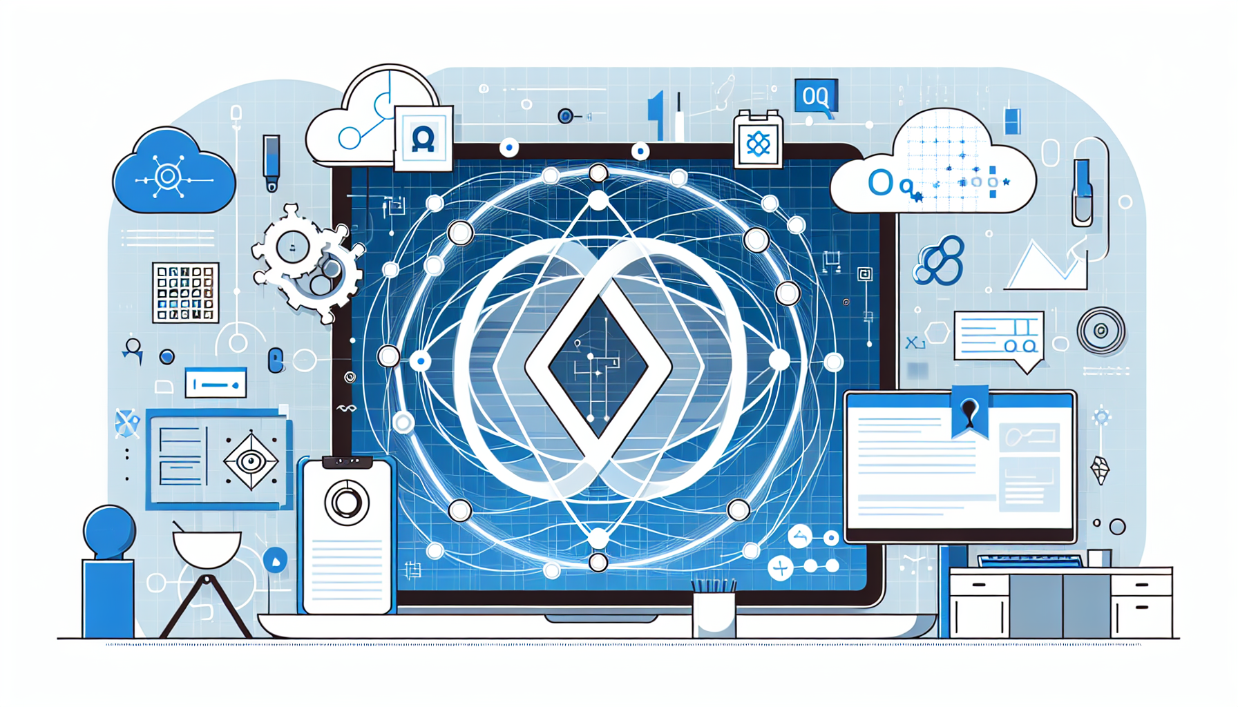 Quantum Computing Security Risks:  Technology: What Every Fo - AI Generated Illustration