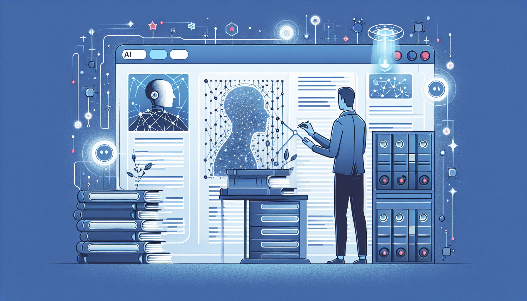 AI in Video Search: Transforming the Landscape of Digital Co - AI Generated Illustration