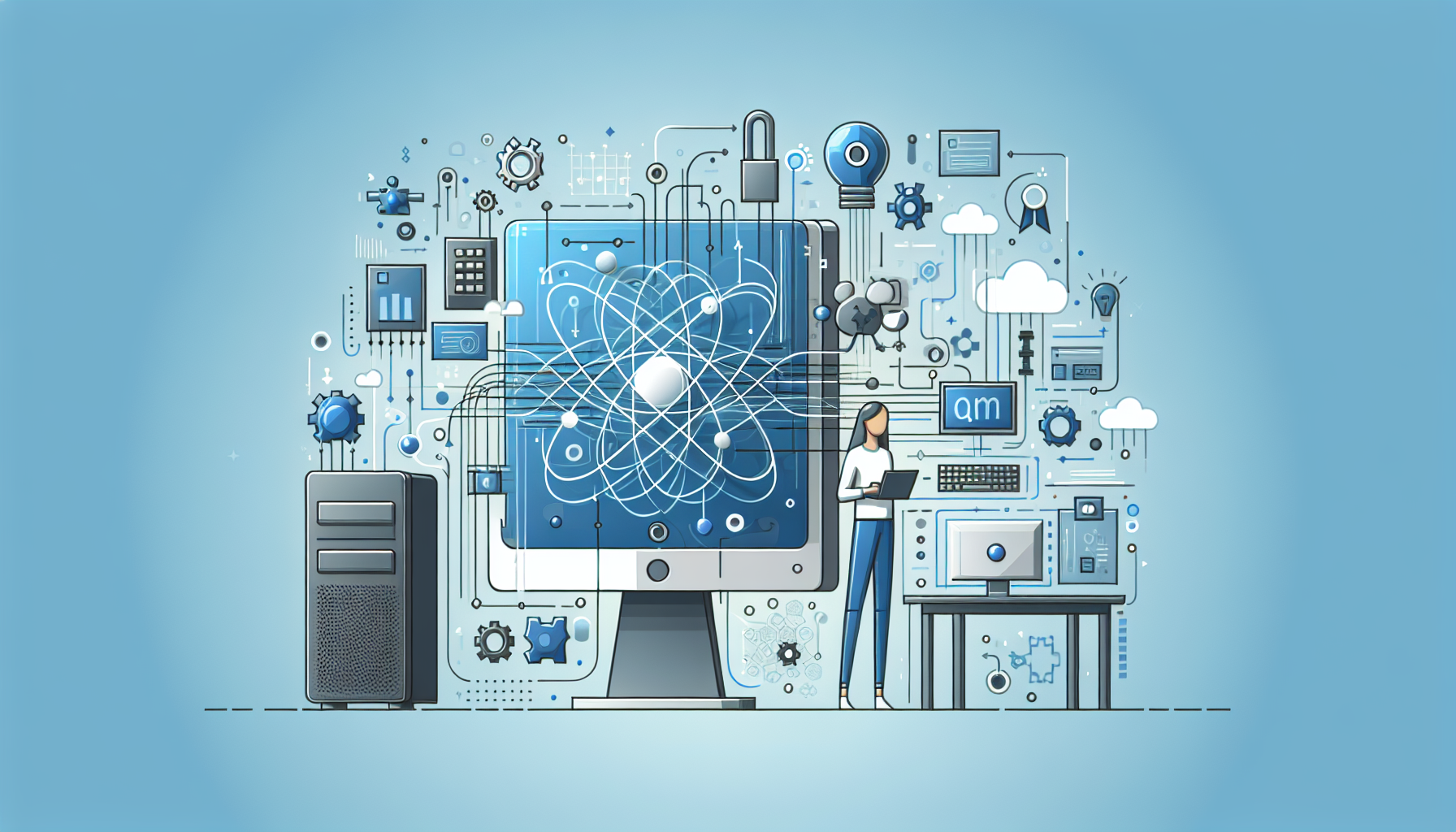 The Real Impact of Quantum Computing Risks: Technology Amid - AI Generated Illustration