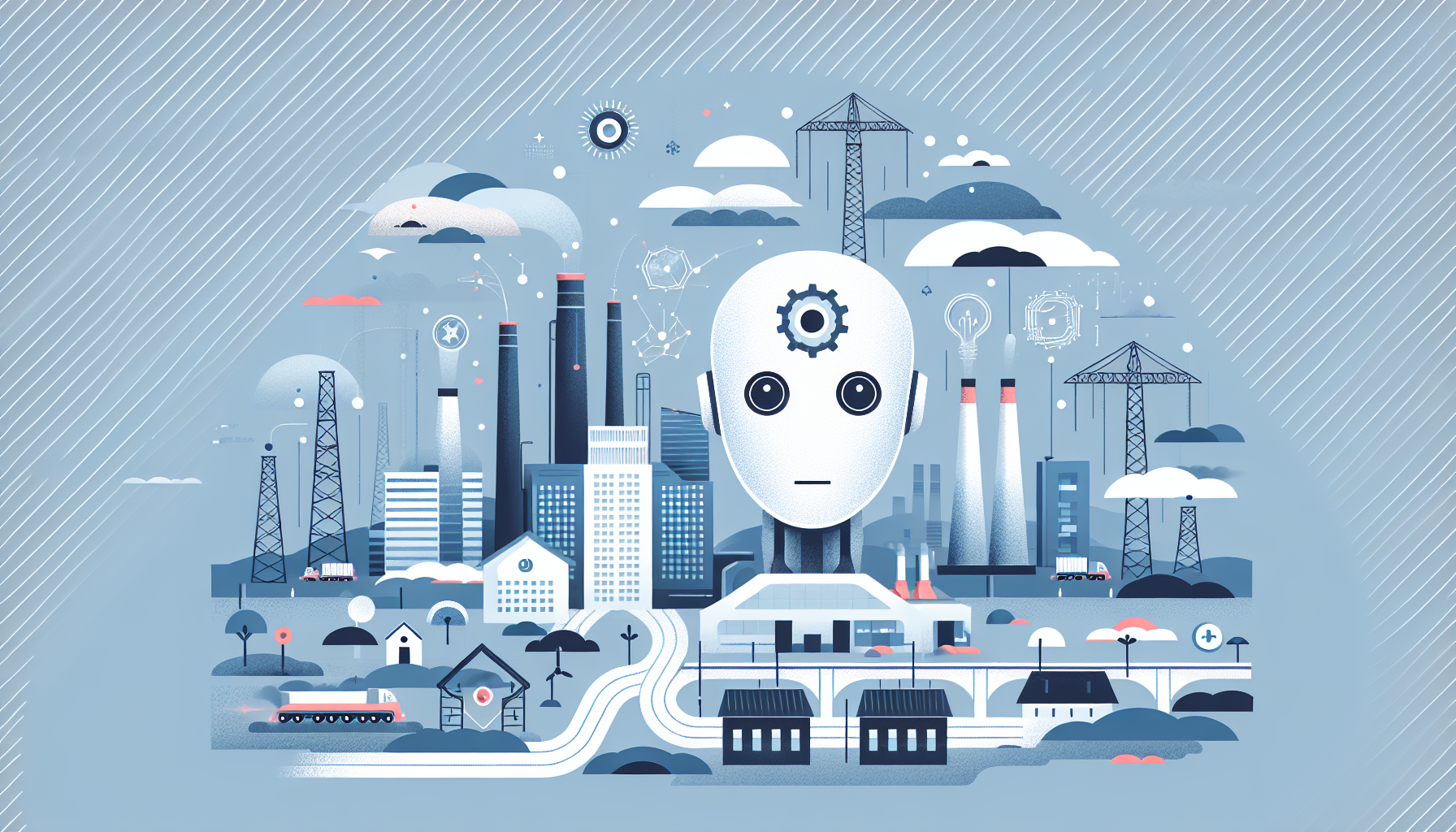 AI in Critical Infrastructure: A Game Changer Amidst Current - AI Generated Illustration