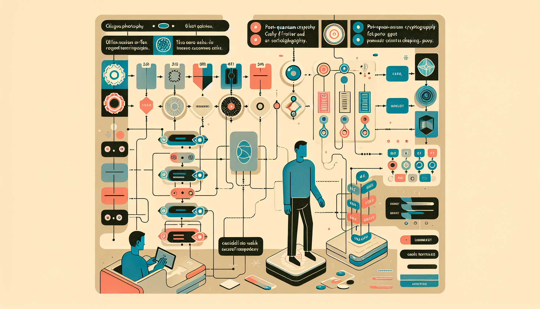 Post-Quantum Cryptography: The Next Frontier in Secure Techn - AI Generated Illustration