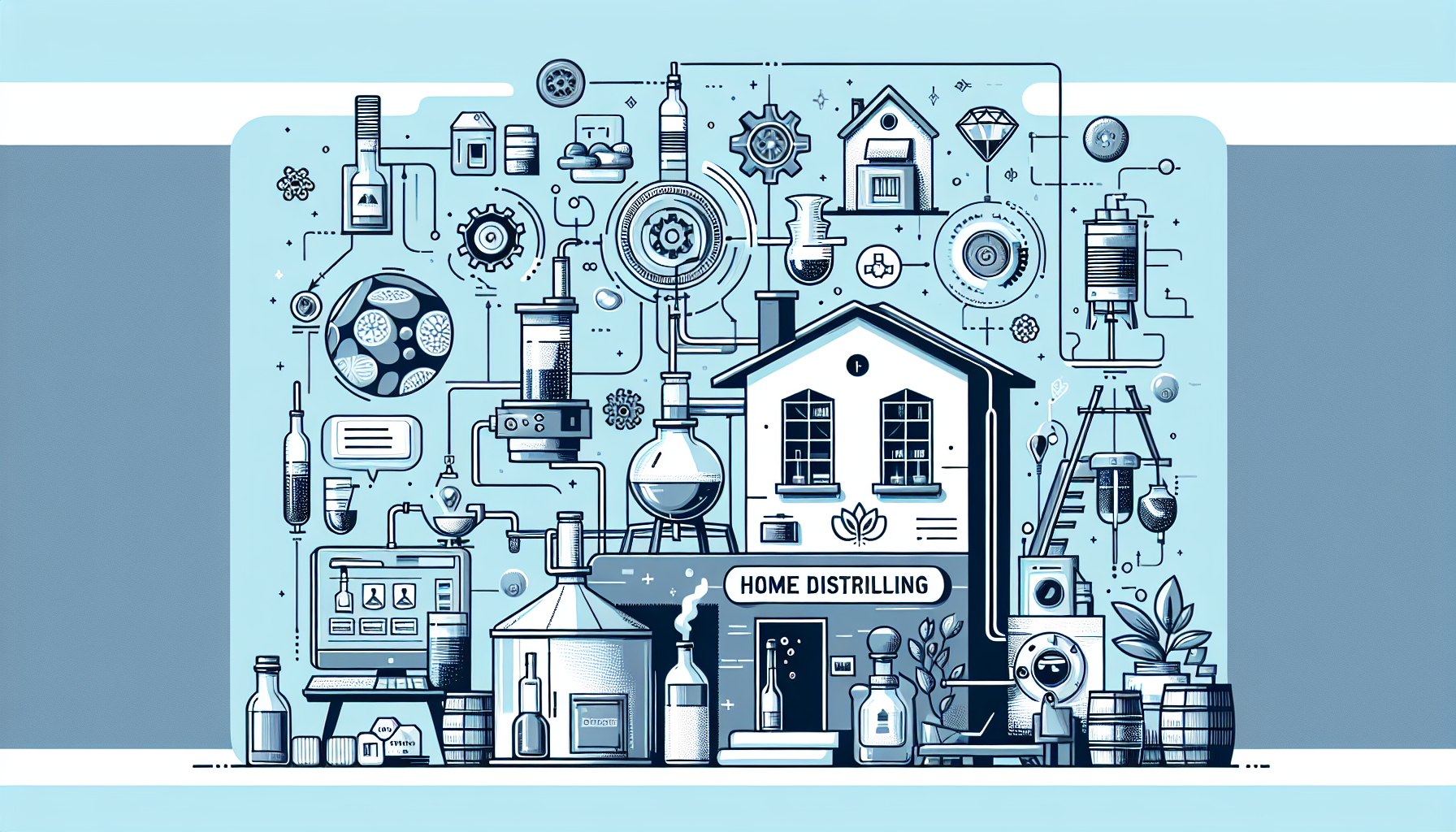 Home Distilling Legalization: A Rising Trend in the Startup  - AI Generated Illustration