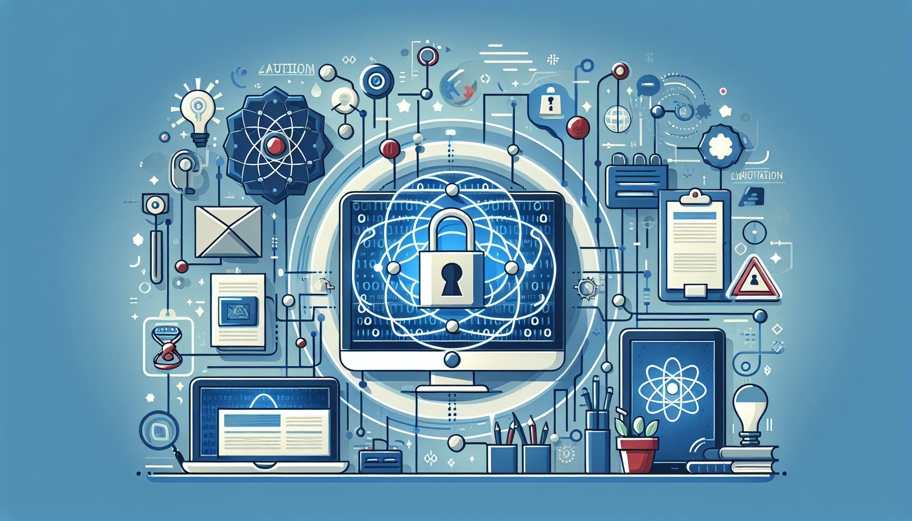 Quantum Computing Encryption: The Next Frontier in Technolog - AI Generated Illustration