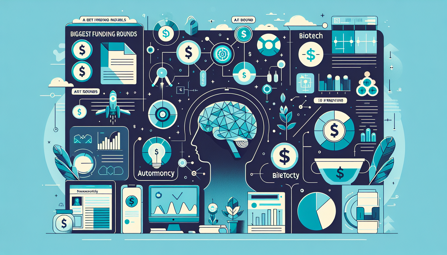 🚨 BREAKING: The Week’s 10 Biggest Funding Rounds: AI, Autono - AI Generated Illustration