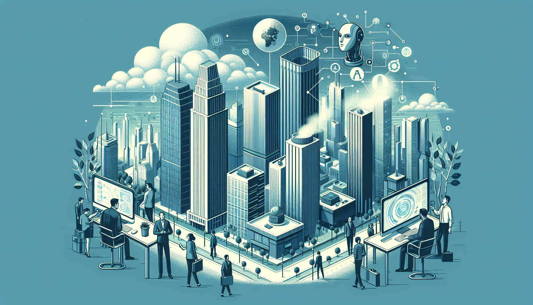 How AI and Digital Privacy:  Technology in a Data-Driven Wor - AI Generated Illustration