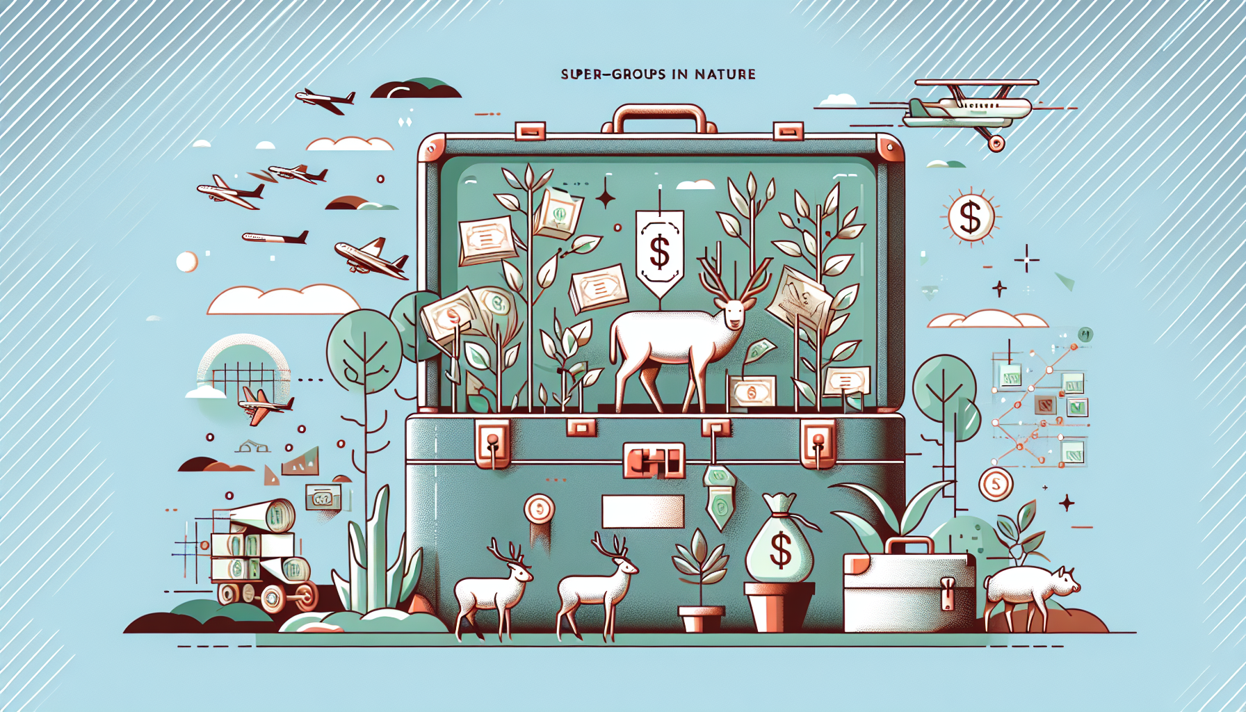 Breaking Down Super-Groups in Nature: Startup Funding and I - AI Generated Illustration