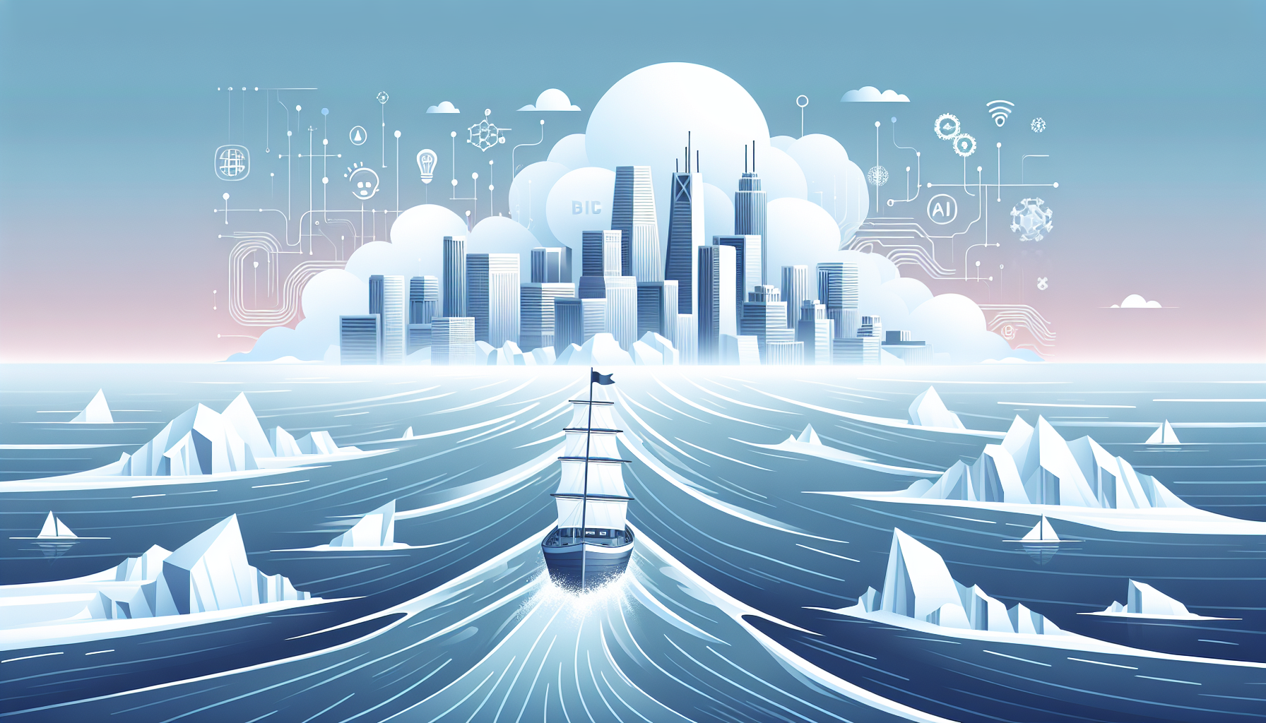 Cybersecurity for Enterprises: Navigating the New Landscape - AI Generated Illustration