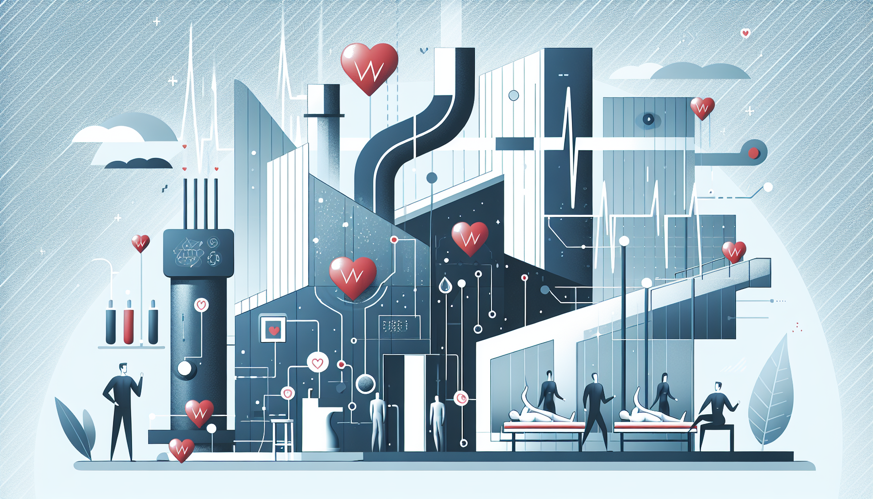 Saunas and Heart Health: A Rising Trend in Wellness Technolo - AI Generated Illustration