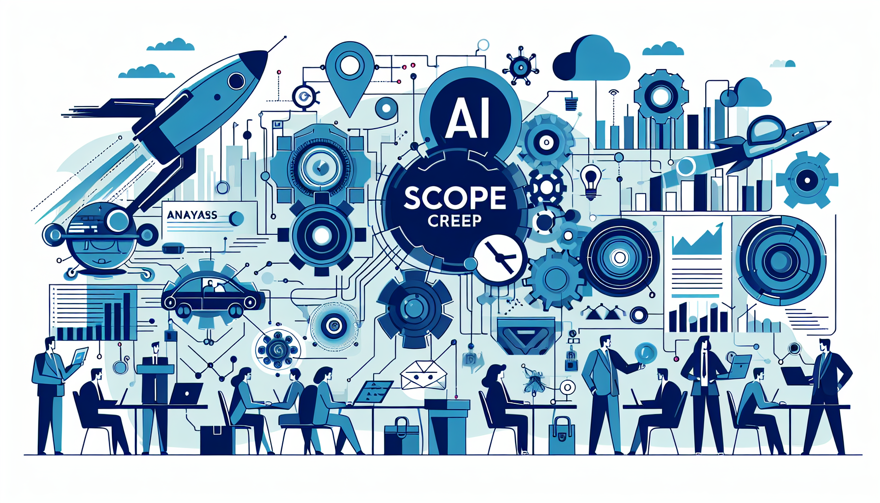 Understanding Scope Creep in Projects: Insights from the Lat - AI Generated Illustration